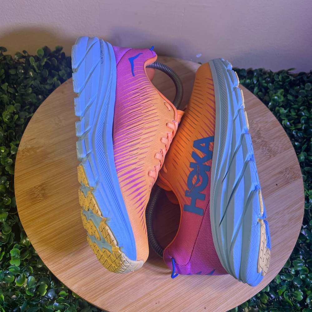 🔥 HOKA RINCON 3 MOCK ORANGE CYCLAMEN RUNNING ATHLETIC SHOES WOMENS SIZE 7.5B - Picture 7 of 11